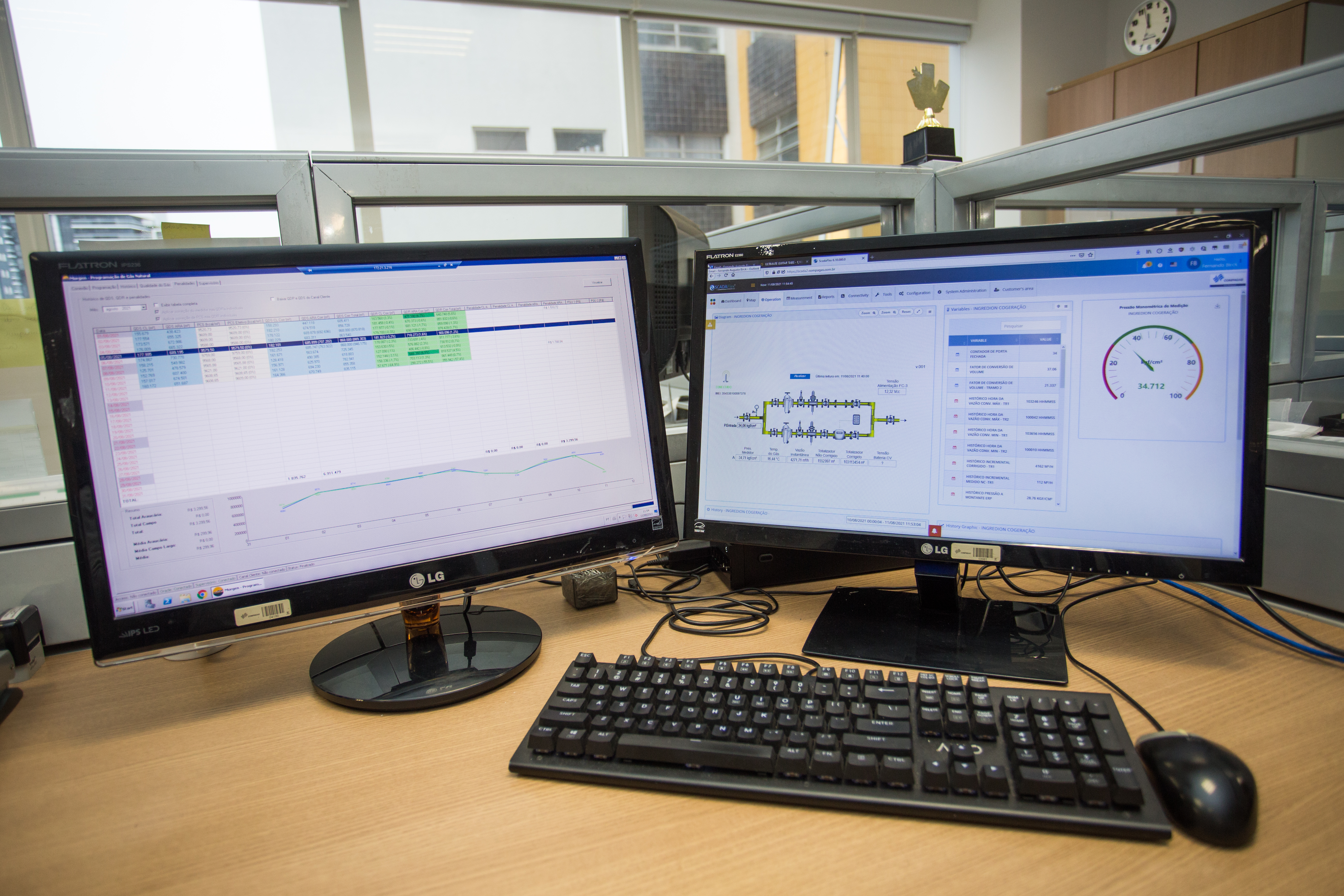 Compagas usa tecnologia para aprimorar operação da rede de gás natural canalizado no Paraná