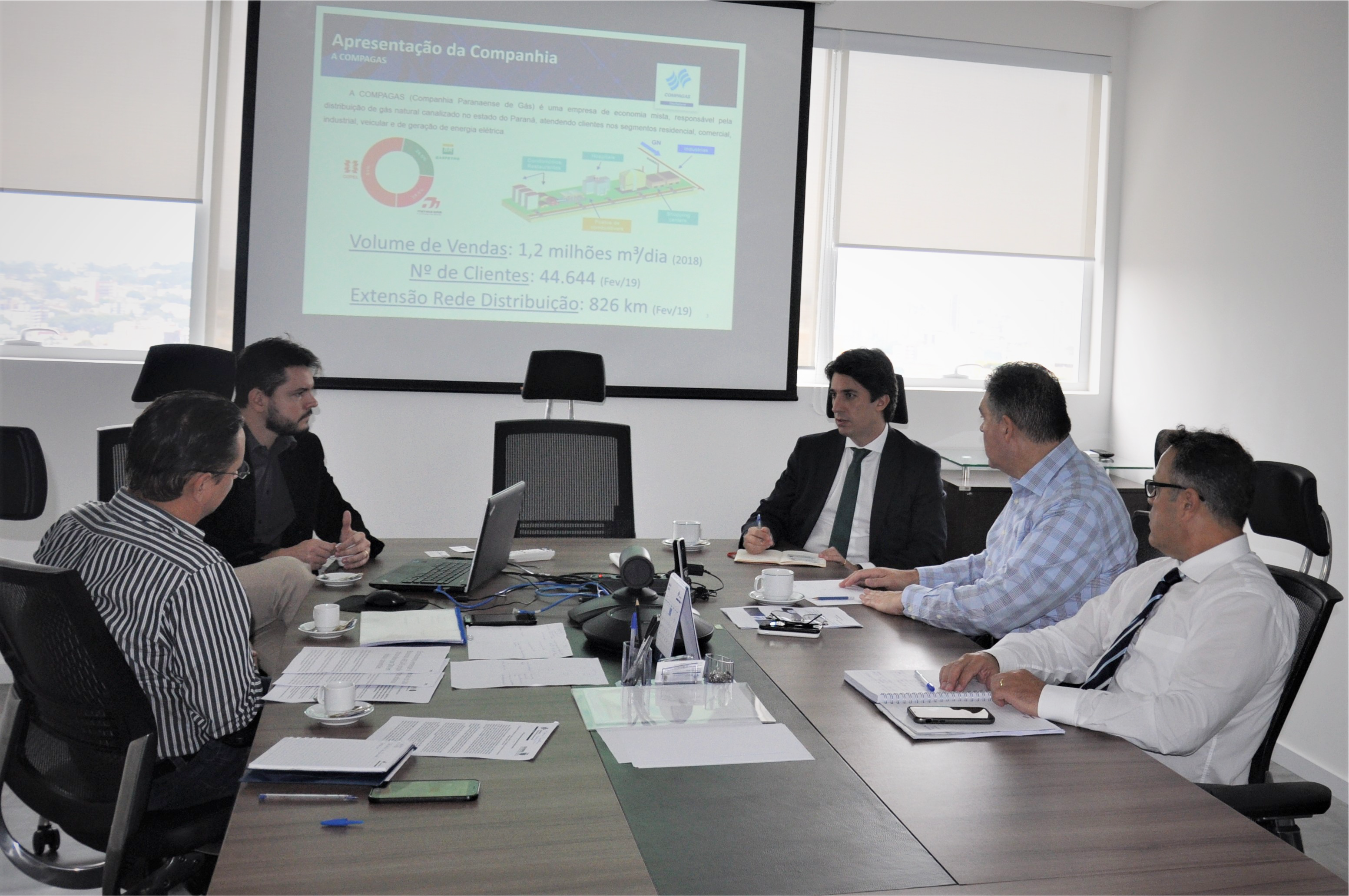 Compagas recebe Secretário de Estado de Planejamento